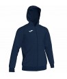 men's hoodie full zip colors black and gray 101303 Menfis - Joma