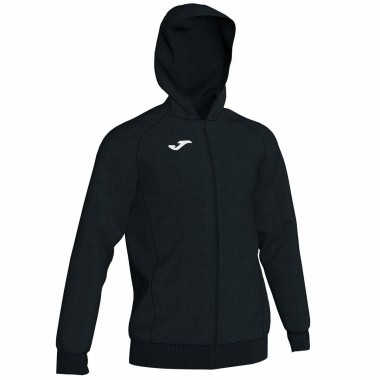 sudadera de hombre con capucha y cremallera completa en color azul, negro y gris 101303 Menfis - Joma