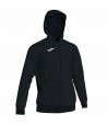 men's hoodie full zip colors black and gray 101303 Menfis - Joma