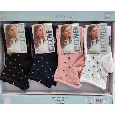 Packaging 12 pairs Women's short socks URBAN - ENRICO COVERI