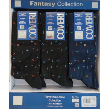 Pack 12 pairs Long socks Man SUMMER LINE - ENRICO COVERI