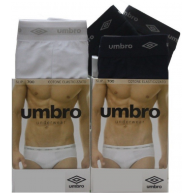 Pack 3 men's briefs with outer elastic 700S SLIP - UMBRO