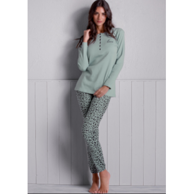 Women's pyjamas Serafino Warm Cotton 68499 - LOVE AND BRA