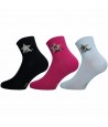 Multipack 3 Damen Socken Quarter HLM00027 - HOLLYWOOD