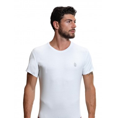 Packaging 3 T-shirt men's cotton color white and black MY6631 - Marina Yachting