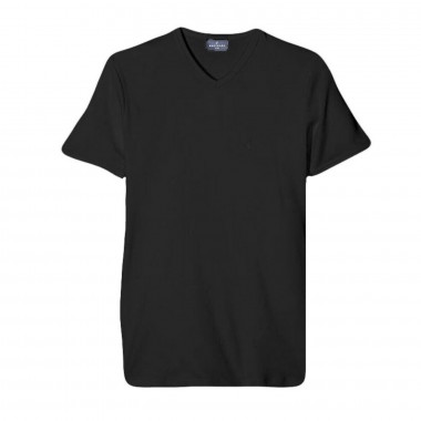 Confection 3 T-Shirt Man v-neck cotton Interlock black and white B2Y112 - Navigate