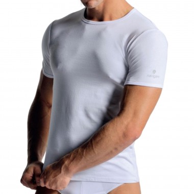 Confezione 3 T-Shirt Uomo girocollo cotone elasticizzato colore bianco e nero B2Y570 - Navigare
