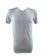 Camiseta hombre manga corta cuello pico Bamboo Viscosa XM 641 V-NECK M/M - EXES