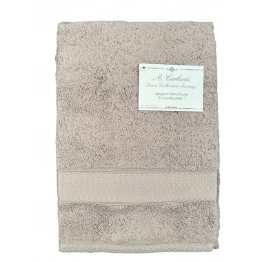 Paire de serviettes de bain 1+1 en 100% coton 550 gr fabrication artisanale I COORDINABILI