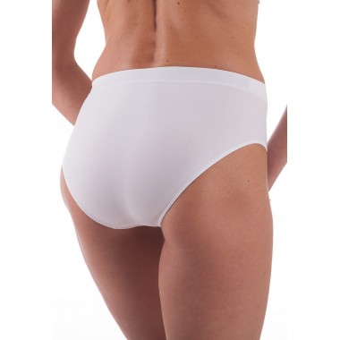 Pack 3 Damen Brief Midi High Life Mikrofaser in Naturweiß Farbe 025 - schön