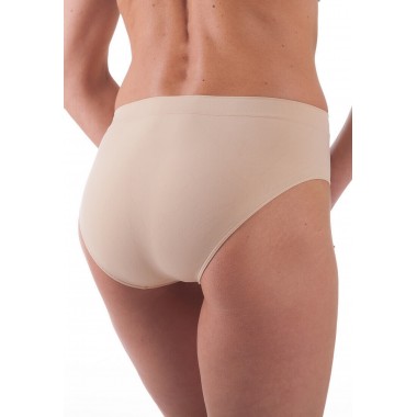 Pack 3 Damen Brief Midi High Life Mikrofaser in Naturweiß Farbe 025 - schön