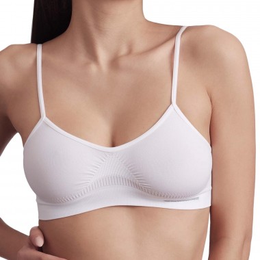 Brassiere donna anatomica microfiber colori bianco e nero 051 - Hermosa