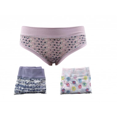 Confezione 6 boxerini donna cotone colori assortiti 5681D - LOVELYGIRL