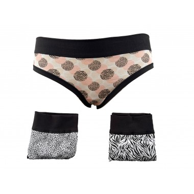 Emballage 6 couleurs assorties de coton boxer femme 5547D - LOVELYGIRL