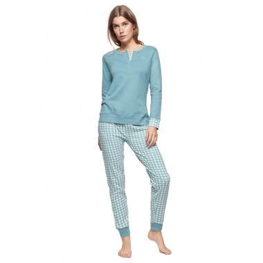 Women's pajamas Serafino Interlock 96416S - LAURA BIAGIOITTI