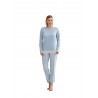 Damen Pyjamas Serafino Baumwolle 24D21000 - KISSIMO