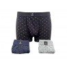 Pack 6 Boxer man color blue grey and black in cotton LB4391 - Lancetti