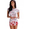 Short sleeve short pajamas 77699- Love and Bra