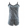 Short female tight shoulder pajamas 77598 - Love and Bra