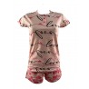 Short sleeve short pajamas 77699- Love and Bra