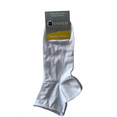 Pack 6 paires Chaussettes de cour Man Cotton Une taille Couleurs Art noir et bleu. 773/1 - CIOCCA