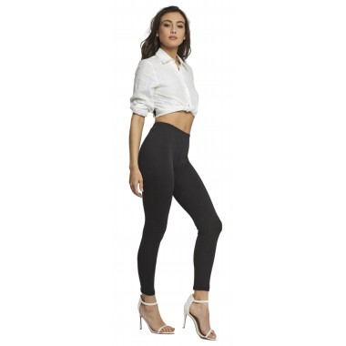 Damen lange Leggings elastische Baumwolle KL401 - KISSIMO