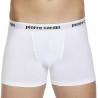 Confezione 3 Boxer uomo elastico esterno colori bianco nero assortito in cotone PCU 104 - Pierre Cardin