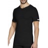 Confezione 3 T-shirt Uomo scollo a v misto fibre colore bianco nero PCU 101 - Pierre Cardin
