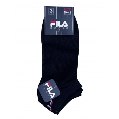 Invisible Unisex Unisex 3 pairs black and girgio set F9100 - Fila