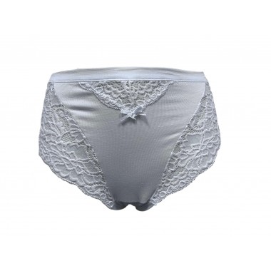 Emballage 6 Culotte de coton élastique féminin noir et blanc 8224 - Lovely Girl