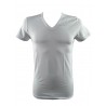 T-shirt men's neck V sleeve elastic cotton WT102- KISSIMO