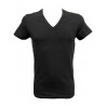 T-shirt men's neck V sleeve elastic cotton WT102- KISSIMO