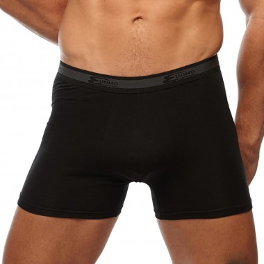 Pack 3 boxes with 2 men's cotton boxer black color 2384 - Cotonella