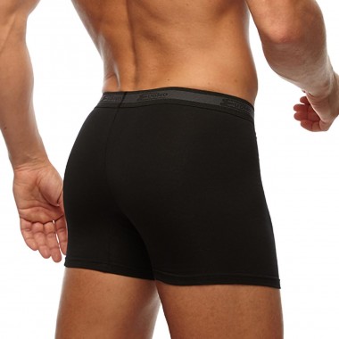 Pack 3 boxes with 2 men's cotton boxer black color 2384 - Cotonella