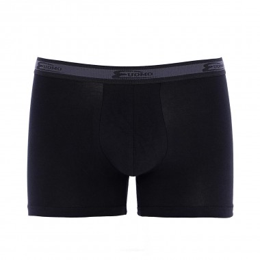 Pack 3 boxes with 2 men's cotton boxer black color 2384 - Cotonella