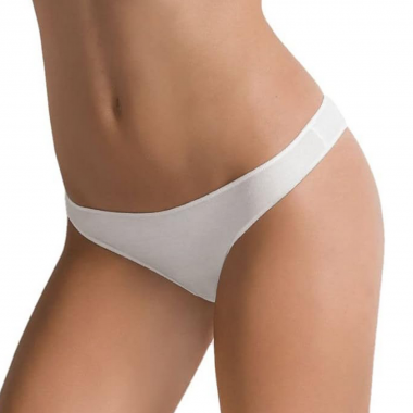 Multipack 3 Brasiliani midi mujer algodón blanco y negro 3490 - Cotonella