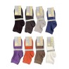 Pack 12 pairs Women's short warm cotton socks size unique Mara - Enrico Coveri