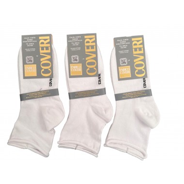 Pack 12 pairs Women's short warm cotton socks size unique Mara - Enrico Coveri