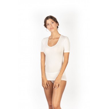 Pull femme noir et blanc bord côte satiné 142 - Egi