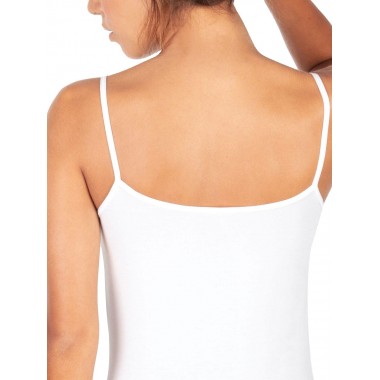 Top donna semplice in micromodal colori bianco e nero 1130 - Egi