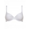 Reggiseno balconcino imbottito coppe stretch B colori bianco nero e nudo Mousse - Lormar