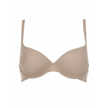 Bra balcon tasses rembourrées stretch B couleur blanc et nu Mousse - Lormar