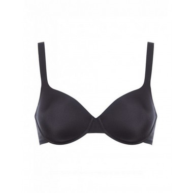 Bra balconcino cup c color black and naked Mousse C - Lormar