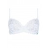 Soutien-gorge balcon noir et blanc 5002 amovible - Infiore