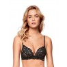 Soutien-gorge push up sans couleurs rigides blanc noir et luxe 5011 - Infiore