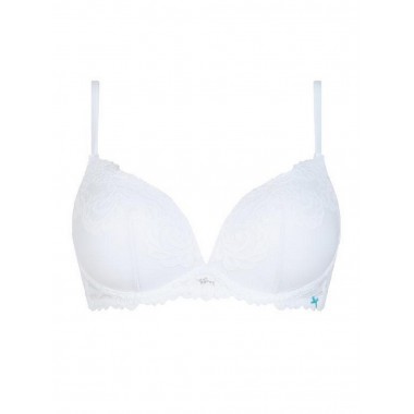 Soutien-gorge push up sans couleurs rigides blanc noir et luxe 5011 - Infiore