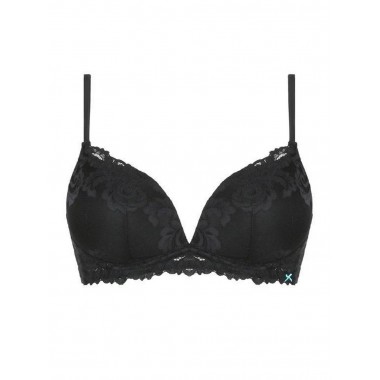 Soutien-gorge push up sans couleurs rigides blanc noir et luxe 5011 - Infiore