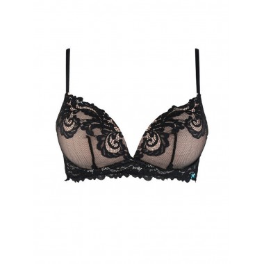 Soutien-gorge push up sans couleurs rigides blanc noir et luxe 5011 - Infiore