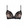 Soutien-gorge push up sans couleurs rigides blanc noir et luxe 5011 - Infiore