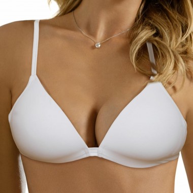 Soutien-gorge triangle rembourré sans Avocado noir et blanc rigide - Infiore